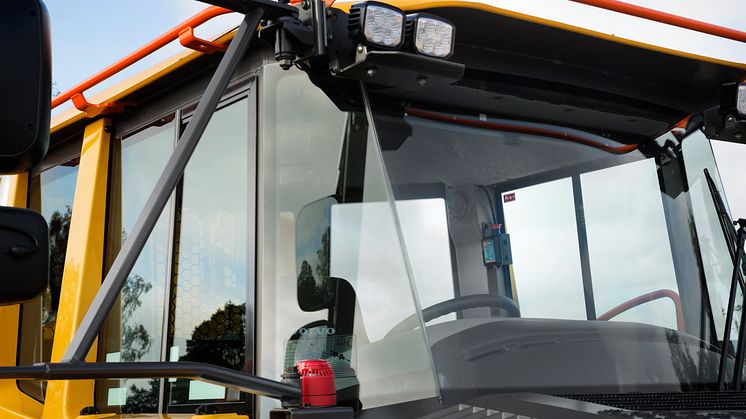 Volvo dumprar brandsläckningssystem - Volvo Fire Suppression System (exteriör)