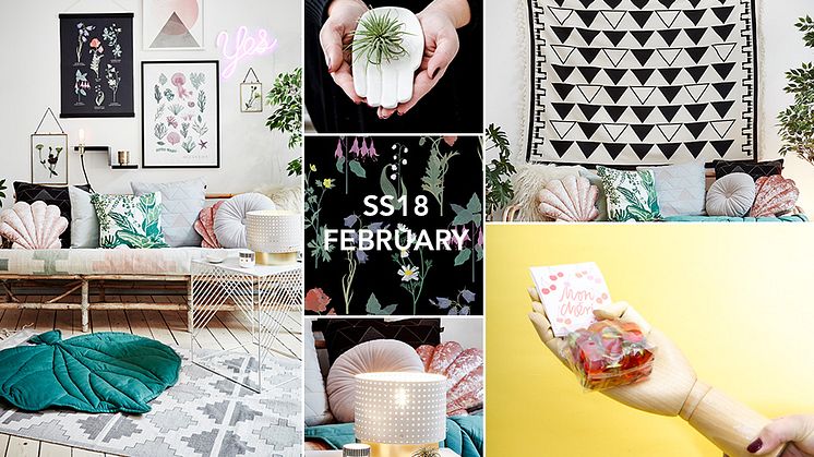 Gi hjemmet ditt nytt oksygen! Lagerhaus presenter SS18 - februar.