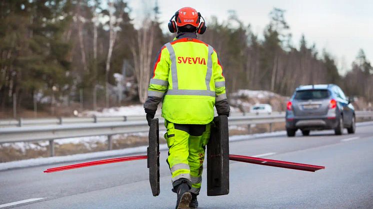 Svevia bygger en ny trafikplats i Skövde för ökad framkomlighet och högre trafiksäkerhet. Foto: Markus Marcetic 