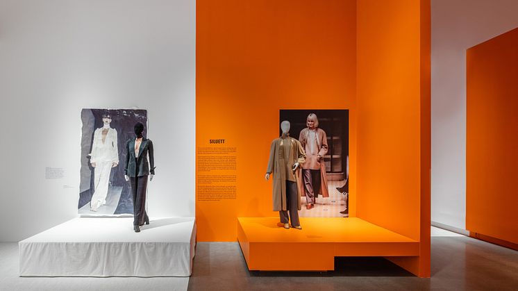 Installationsbild från utställningen Margiela, åren med Hermès