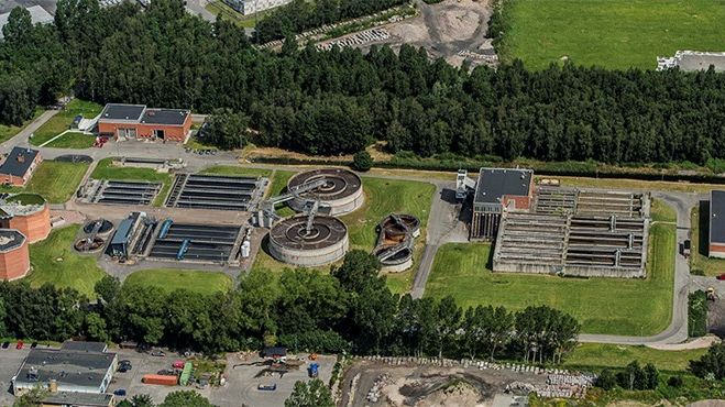 Kristianstads centrala reningsverk hanterar merparten av allt avlopp i Kristianstads kommun.