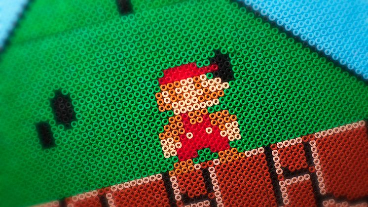 Pärlplattor och pixlar i hundratusental när spelarnas egen konst flyttar in på Tekniska museet