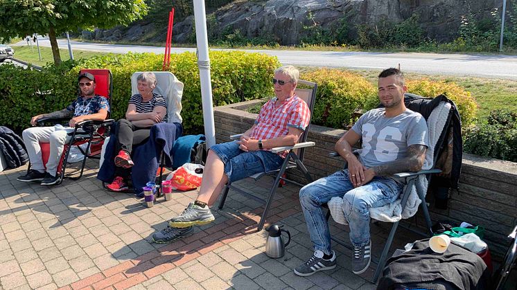 Bildtext: Köande campingentusiaster, Foto: Daftö Resort