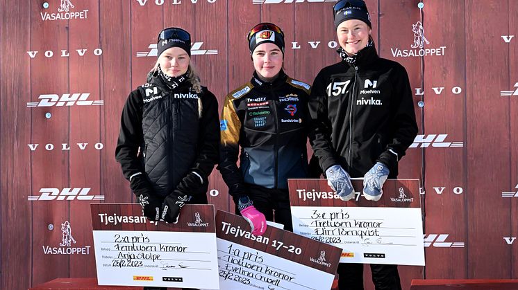 Top 3 junior Tjejvasan 2023