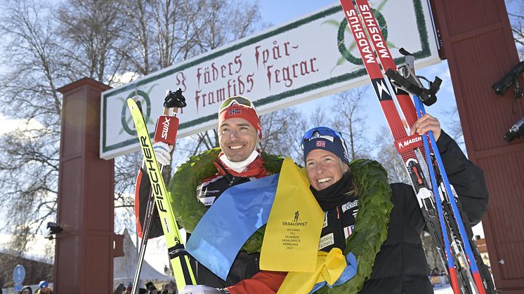 Andreas Nygaard and Astrid Öyre Slind won Vasaloppet 2022