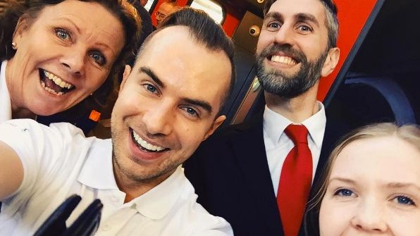 Annika, Kuba, Pierre och Linn - fyra av världens bästa kollegor