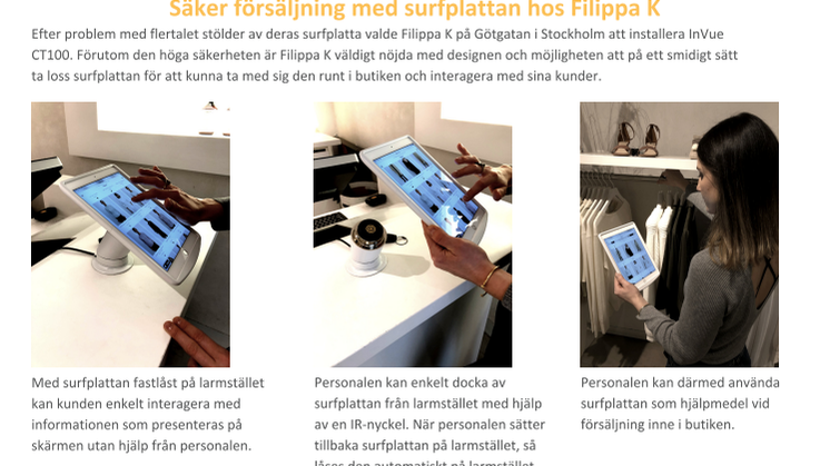 PDF: Säker integrering av försäljning med surfplattan hos Filippa K