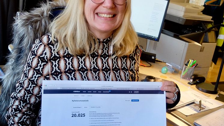 Heléne Karlsson med färska statistiken. 