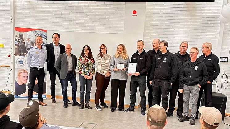 Kungsmadskolan i Växjö firar certifiering som Motorbranschcollege