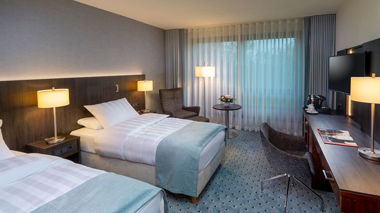Freshly renovated: Rooms Maritim Hotel Bremen, Germany..