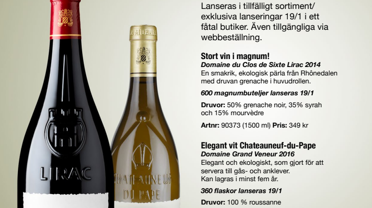 Två exklusiva ekologiska lanseringar! Begränsat antal i ett fåtal butiker