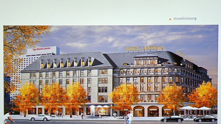 Visualisierung des sanierten Hotel "Astoria" 