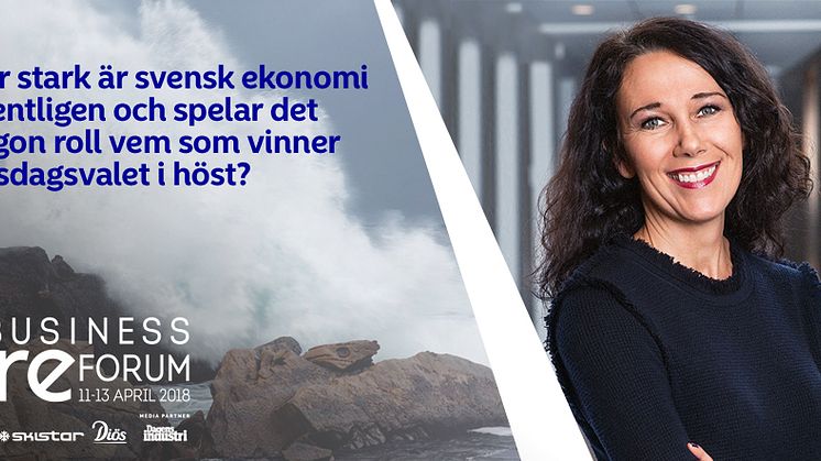 Nordeas chefekonom Annika Winsth kommer till Åre Business Forum!