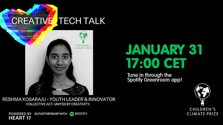 Reshma Kosaraju participates in Creative Tech Talk powered by HEART 17 and Spotify