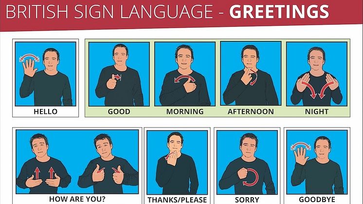 British Sign Language greeting