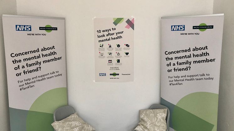 Southern is working with Sussex Partnership NHS Foundation Trust to launch a pilot scheme featuring ‘drop-in’ mental health hubs, following World Mental Health Day this Saturday (10th October)