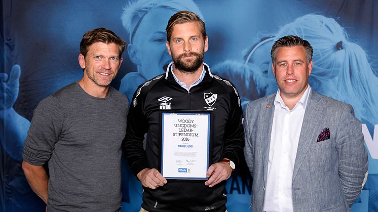 Daniel Ung, Kronängs IF. Här tillsammans med Jesper Blomqvist och Mikael Tykesson.