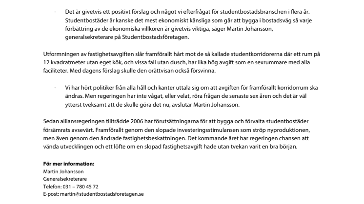 Välkommet förslag med avskaffad fastighetsavgift för hyresbostäder