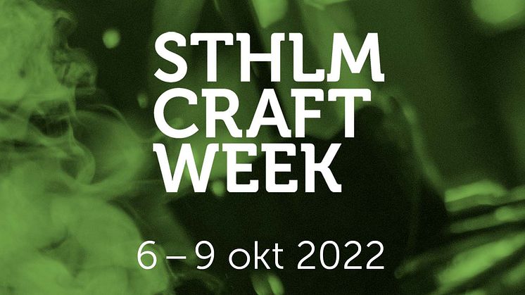 Stockholm Craft Week tar sats inför fjärde omgången