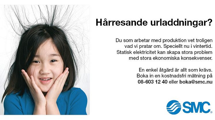 Statisk elektricitet i din produktion är lätt att åtgärda