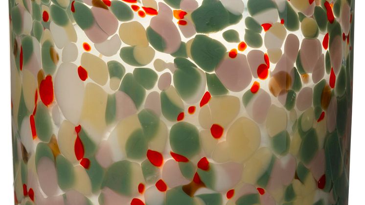 NYHET! Candle Cleo 15x15 cm Green Dots 19,90 EUR.jpg