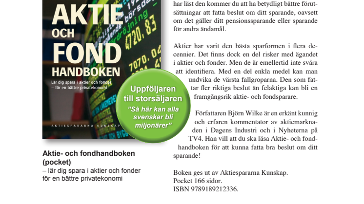 En bok att läsa nu när börsen vänder upp!