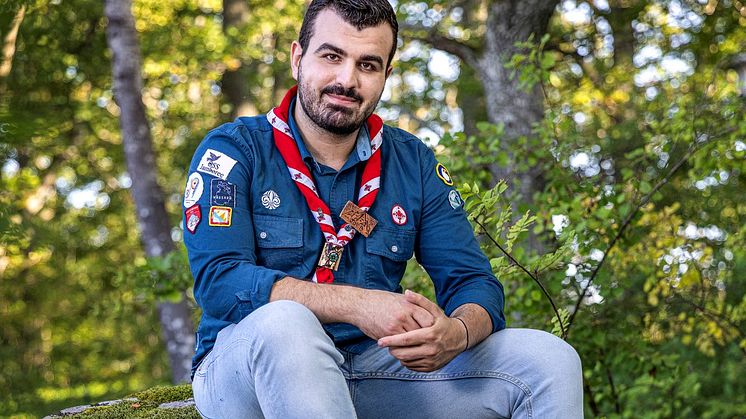 Scouten Joy Bartoli är utsedd till Årets volontär 2023. Foto Anders Nilsson
