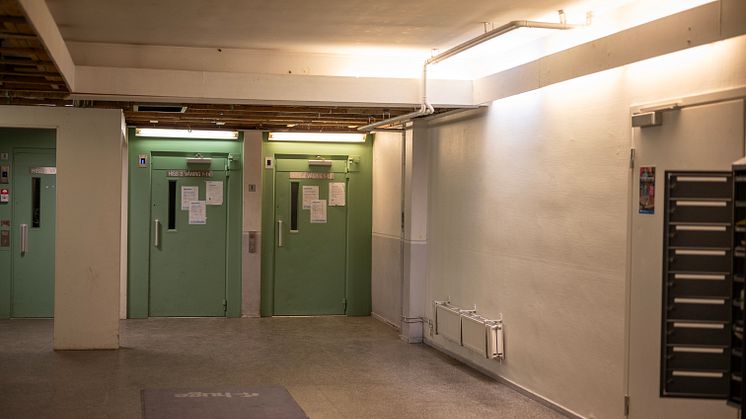 Medicinaren före renovering trapphus