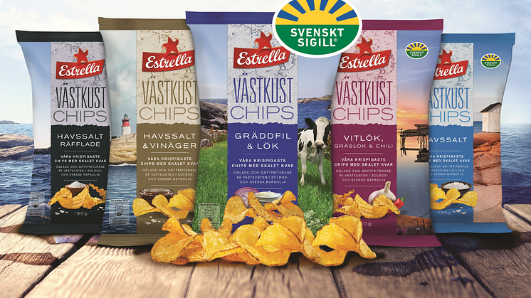 Estrella Västkustchips certifieras med Svenskt Sigill