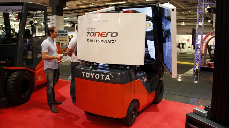 Toyotas Tonero-simulator visades för första gången i Sverige