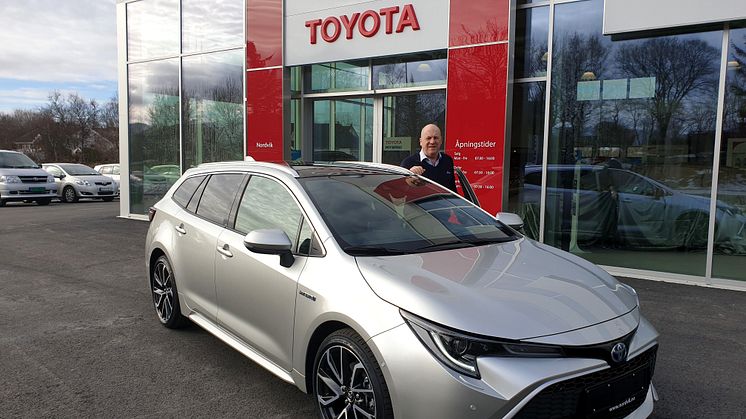 Brønnøysund: Kjell Ovesen fra Nordvik Brønnøysund er klar for lansering av nye Corolla.