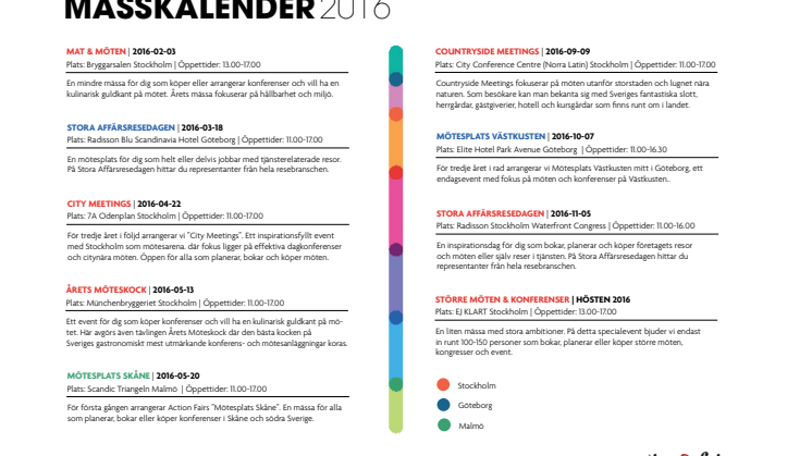 Mässkalender 2016 – Boka in redan nu!