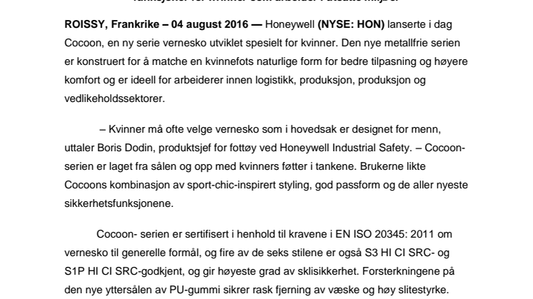 Honeywell lanserer industrifottøy spesielt designet for kvinner