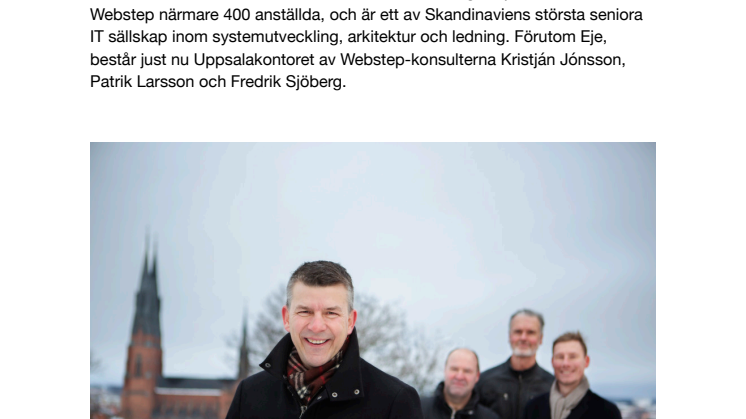 Fyra IT-experter tar Webstep till Uppsala