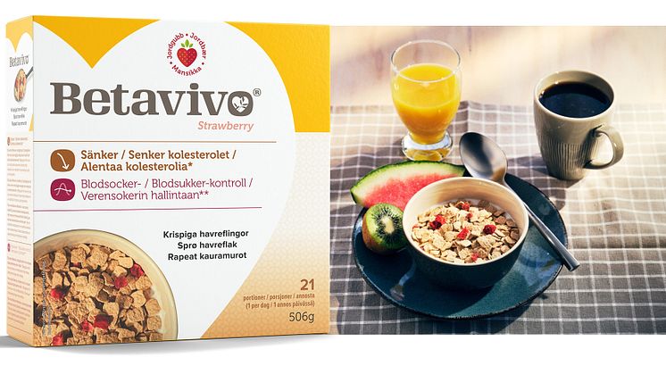 Årets krispigaste nyhet! Upptäck Betavivo flingor med havre från nordiska åkrar