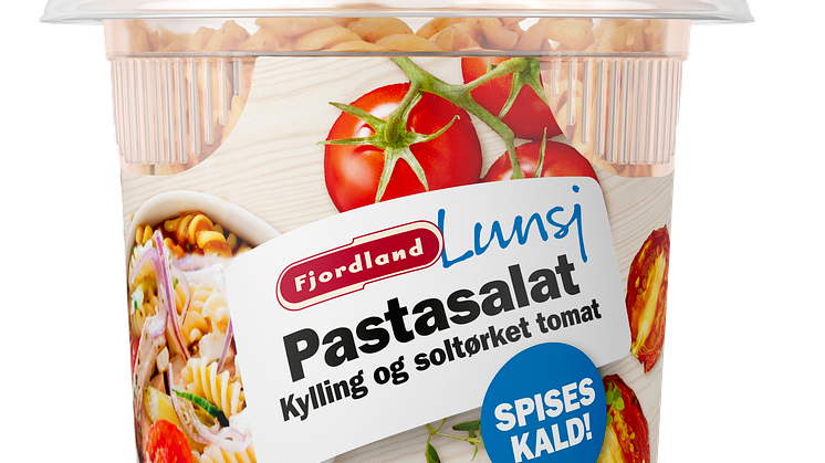 Fjordland Lunsj kald pastasalat med kylling og soltørket tomat