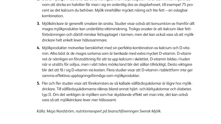 Fakta Fem anledningar