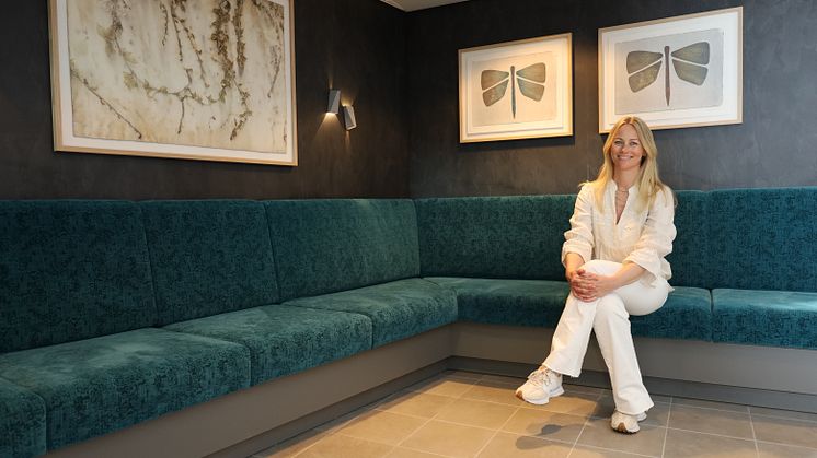 Cathrine Knudsen i resepsjonen
