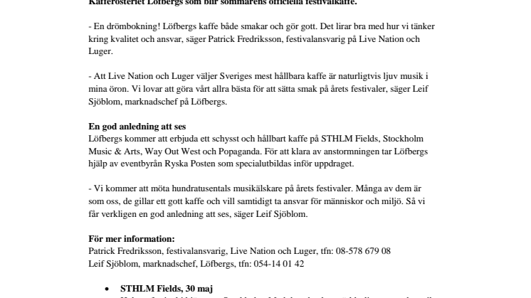 Drömbokning till sommarens festivaler