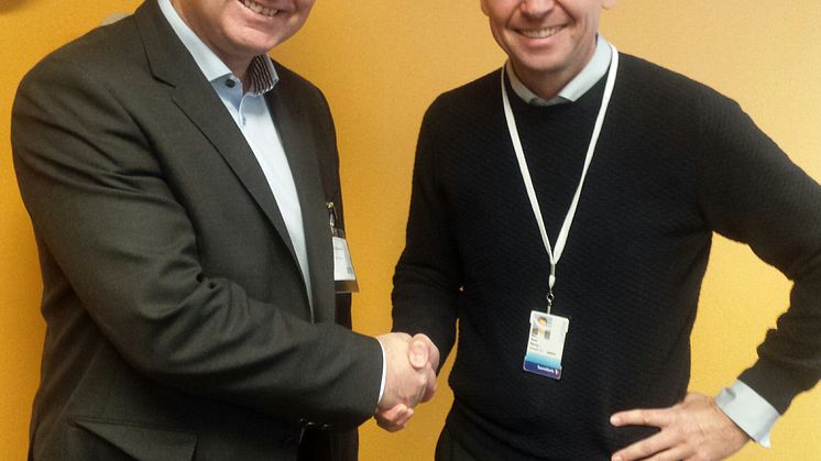 Kjetil Gudmundsen fra Capgemini og Rune Hoff fra Sparebank 1 Forsikring 