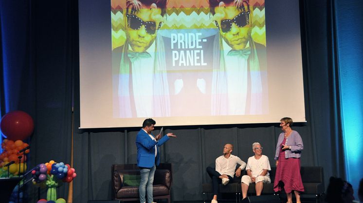 Clarion Hotel inledde Pride veckan med ett stort event under måndagskvällen,  här "Mello Martin" med gäster.