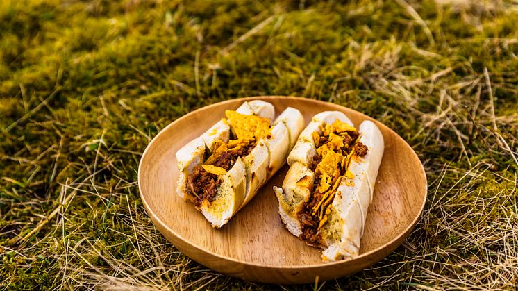 Tacobaguett på bål