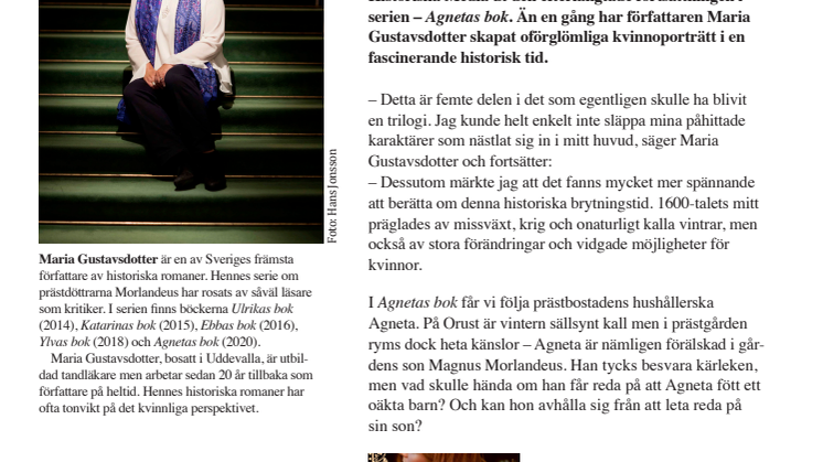 En av Sveriges främsta författare av historiska romaner aktuell med ny bok