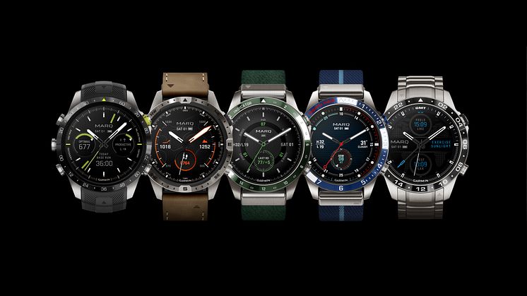 Garmin esittelee viisi huippulaatuista älykelloa sisältävän toisen sukupolven MARQ-kellomalliston