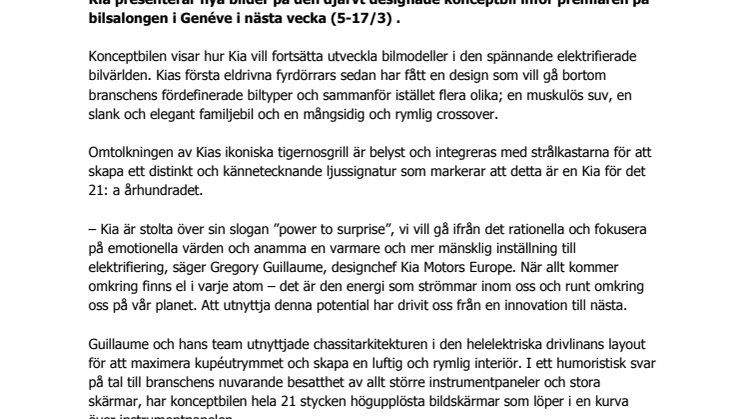 ​Ny spännande konceptbil visar Kias elektriska framtid