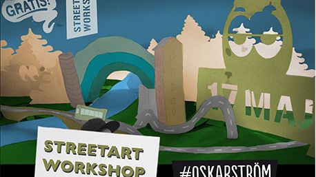 Streetart workshop i Oskarström 17 maj