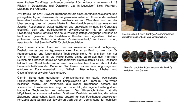 PM Zusammenarbeit Juwelier Rüschenbeck