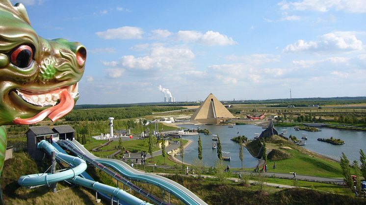 Blick auf den Freizeitpark BELANTIS