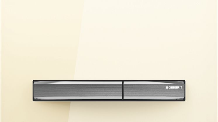 Geberit Sigma50 -huuhtelupainike tuotekuva hiekan värinen lasi