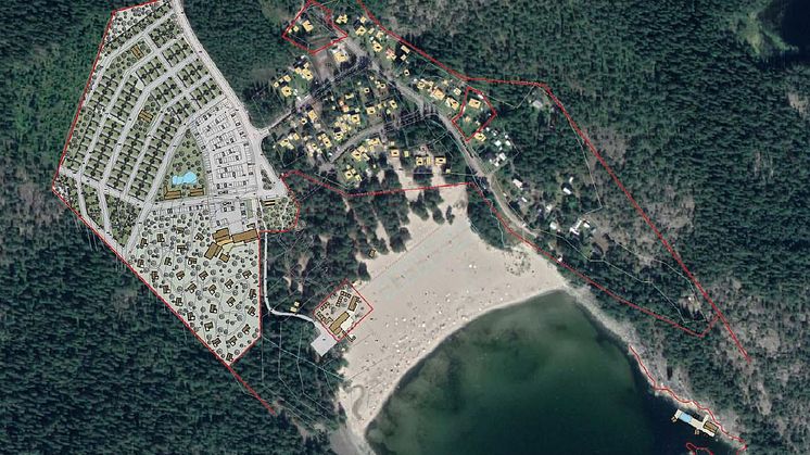 skiss camping Smitingen, Härnösand Höga Kusten